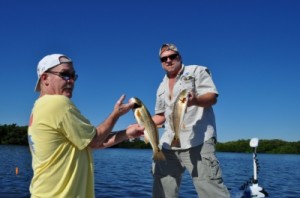 October redfish Doubles in Tampa bay