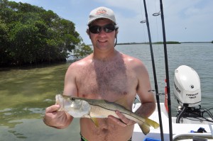 Snook caught with Capt. Jason Dozier of Chasing Tails Charters